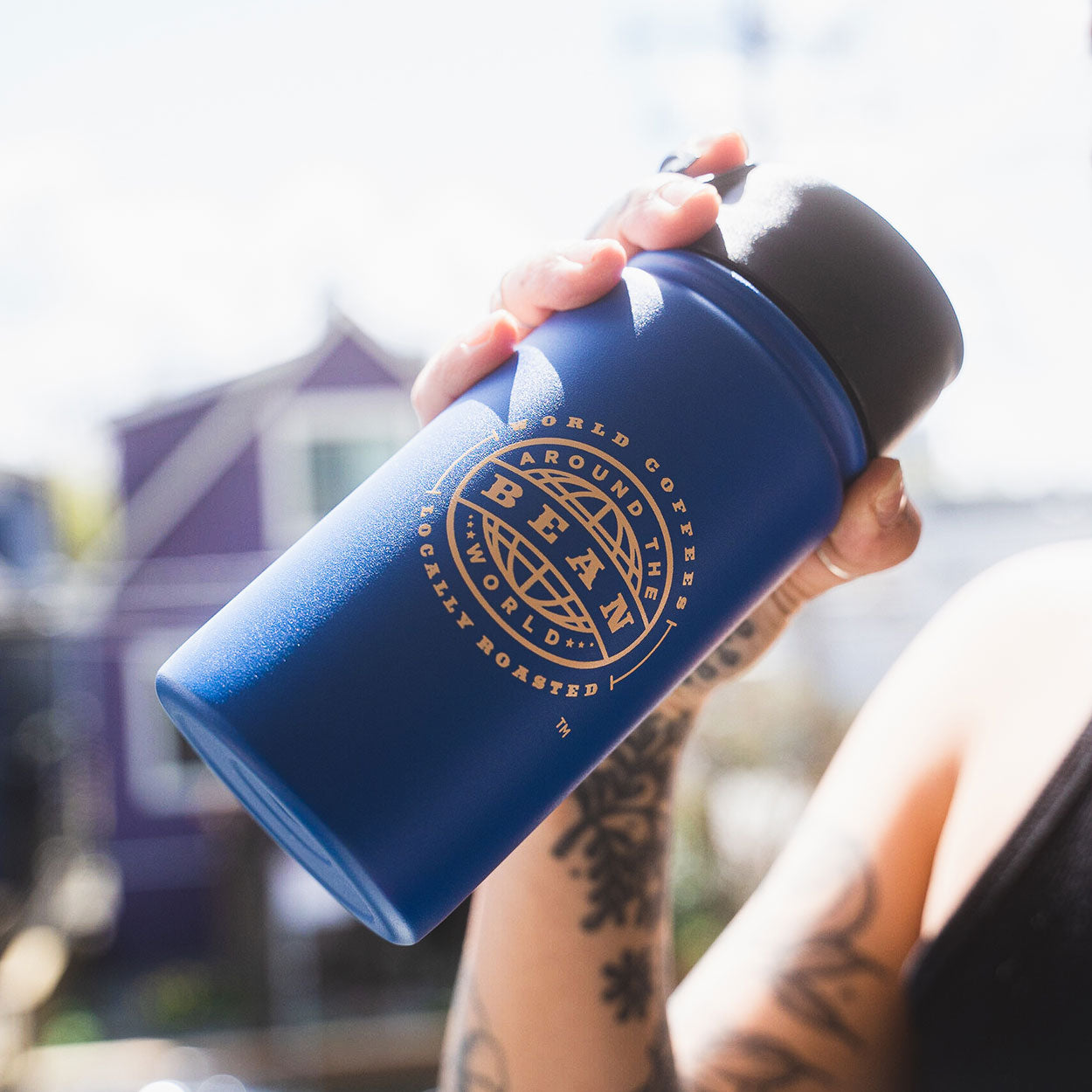 Baja Cobalt Flip Mug | 12 oz