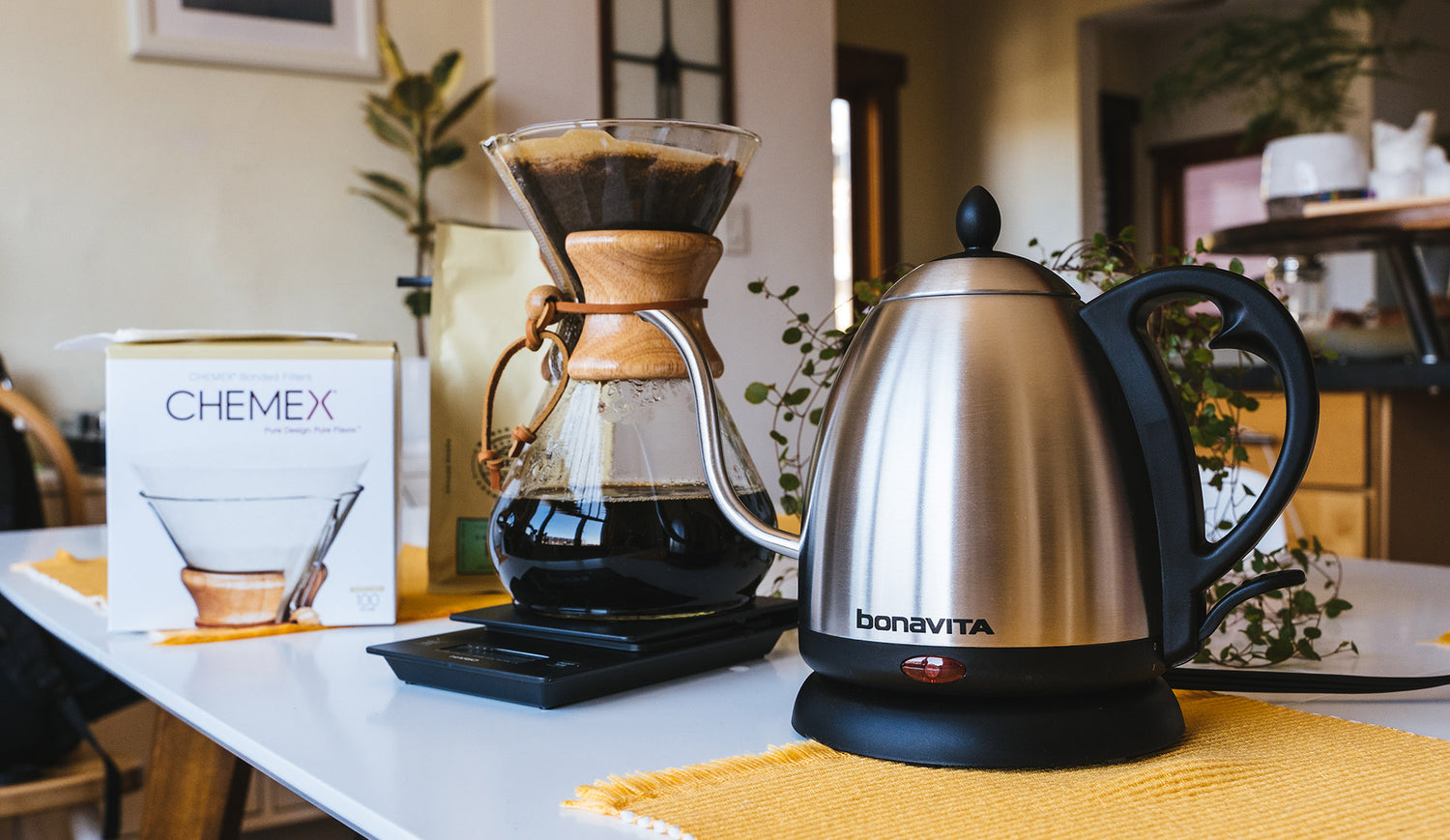 Electric Gooseneck Bonavita Electric Kettle 1-Liter Variable